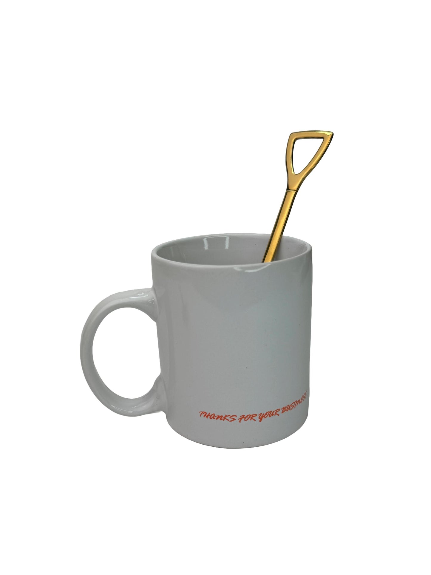 2 Pack -Golden Shovel Spoons Stainless Steel Multipurpose Ice Cream, Coffee, Small Plants, Twin Peaks